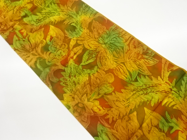 JAPANESE FUKURO OBI / MATELASSE / WOVEN FLOWER